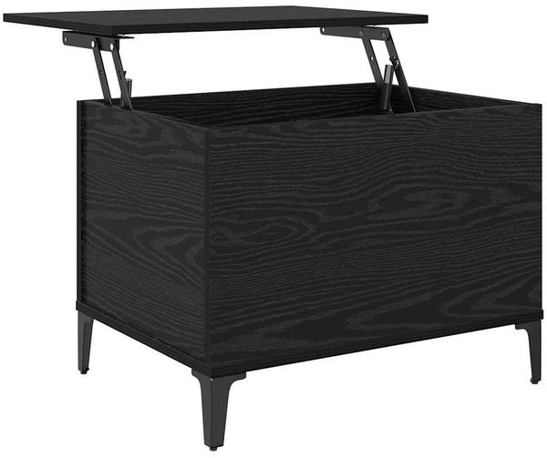 vidaXL Couchtisch Schwarz Eichen-Optik 60 x 44,5 x 45 cm Holzwerkstoff 881173 Bild 5