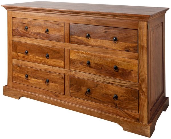 Kommode Akazie 145x58x90 honig lackiert OXFORD #0447
