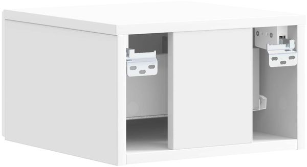 vidaXL Wandmontierter Beistelltisch 2 pcs Hochglanz Weiß 898774 Bild 6