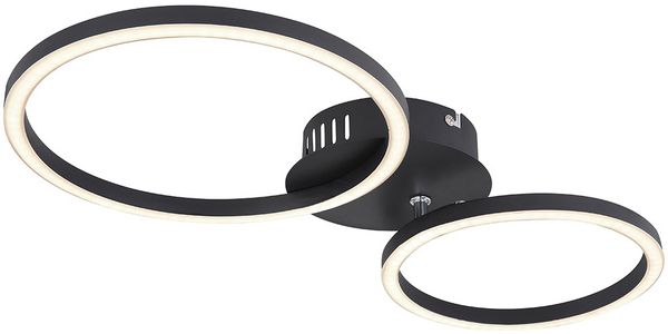 LED Deckenleuchte, Ring Design, schwarz, L 49 cm Bild 9
