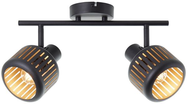 Brilliant AG Leuchten 99942-86 Tyas Spotstrahler 2-flammig schwarz gold