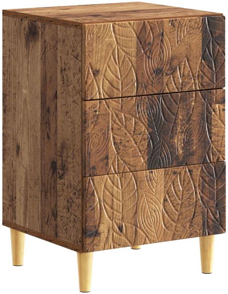 vidaXL Nachttisch Altholz 43 x 39,5 x 66,5 cm Holzwerkstoff 895023