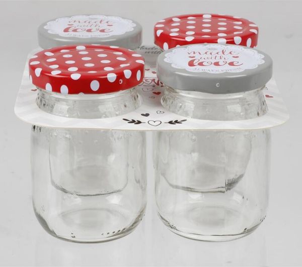 8x Einmachgläser 200ml Set 4er Vorrat Einwecken Konserven Gurken Schraubdeckel