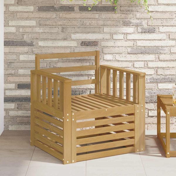 vidaXL 2 Stück Outdoor-Sofagarnitur Massivholz Akazie Weiß 3439086