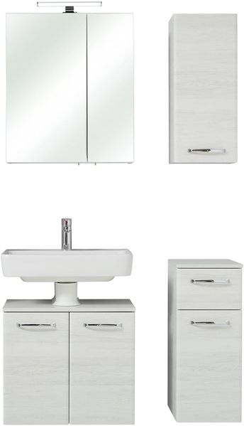 Pelipal Quickset 936 Badmöbel-Set, Holzwerkstoff, Eiche, 200 x 90 x 33 cm
