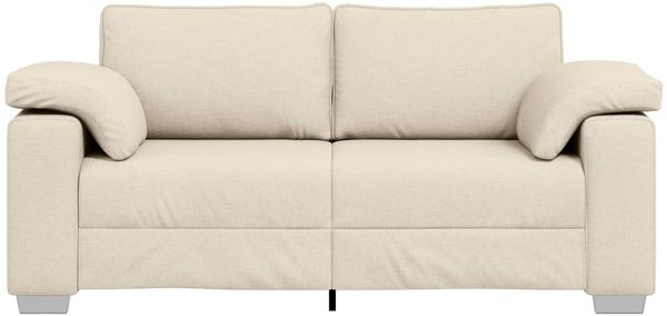 vidaXL Sofa Beige 180 x 80 x 82 cm Leinenmischgewebe 4105236
