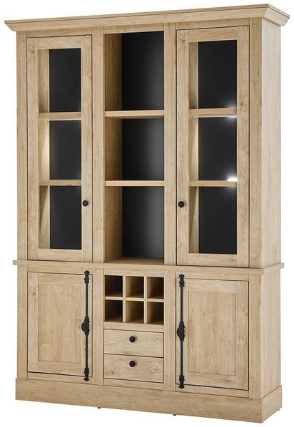 Regal Cabrera / Cornwall, Holzwerkstoff, Holzfarben, 147 x 214 x 42 cm
