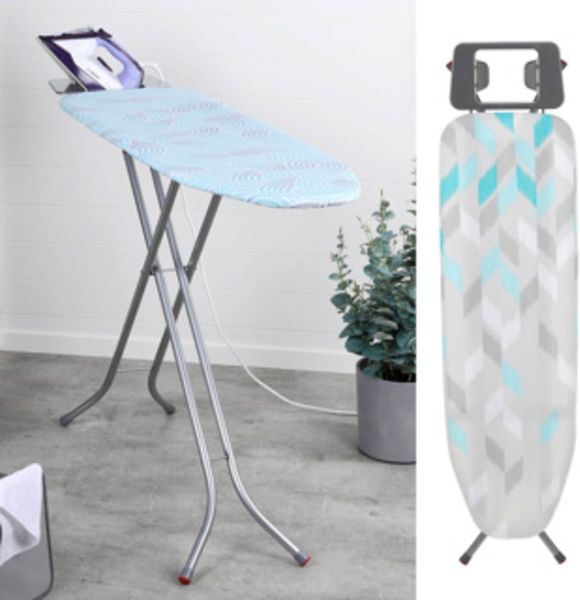 Haushalt International Aktivbügeltisch Bügeltisch ca. 114 x 34cm stufenlos höhenverstellbar