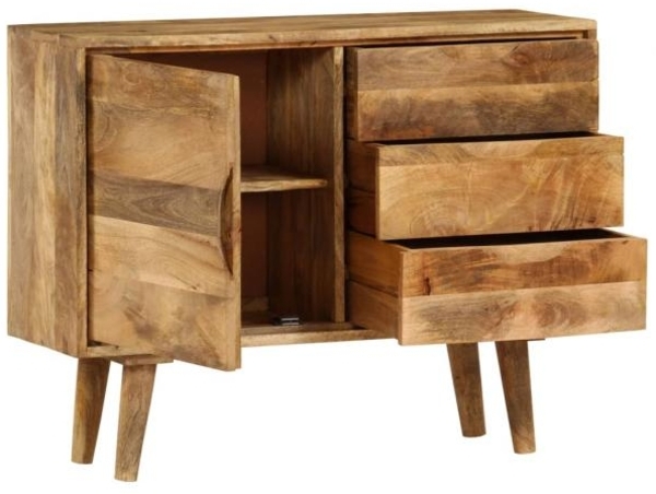 vidaXL Sideboard Massivholz Mango 90x30x69 cm 246789 Bild 6