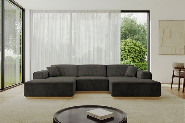 ALTDECOR Wohnlandschaft IREA-U1-v2, Sofa Praktische Bequeme Funktionsecke Couch U-Form Eckcouch, Corner Sofa U-Form Vielseitige Sofa Wohnlandschaft Wohnzimmer