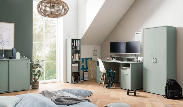 Schildmeyer Ablageregal Baku, Bücherregal, 36x142 cm, praktische offene Fächer, Made in Germany Bild 2