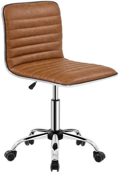 Yaheetech Drehstuhl, Bürostuhl Schreibtischstuhl aus Kunstleder, höhenverstellbar