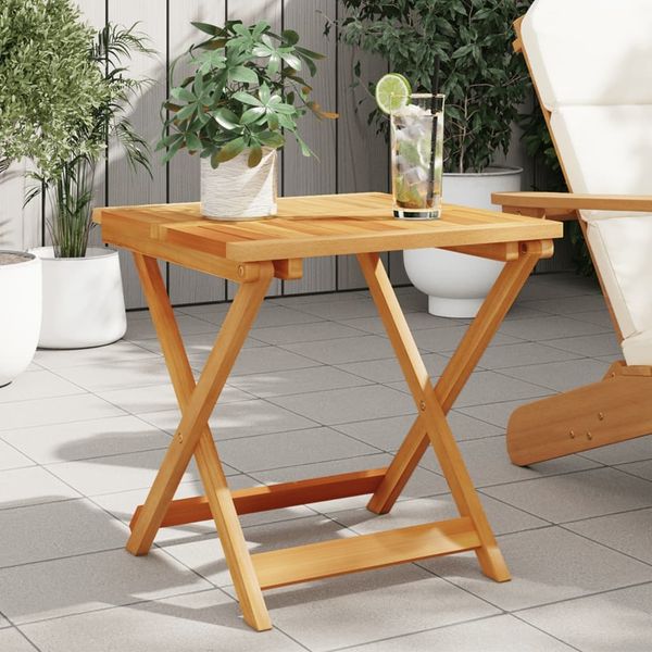 vidaXL Gartentisch Klappbar 50x50x50 cm Massivholz Akazie 364893