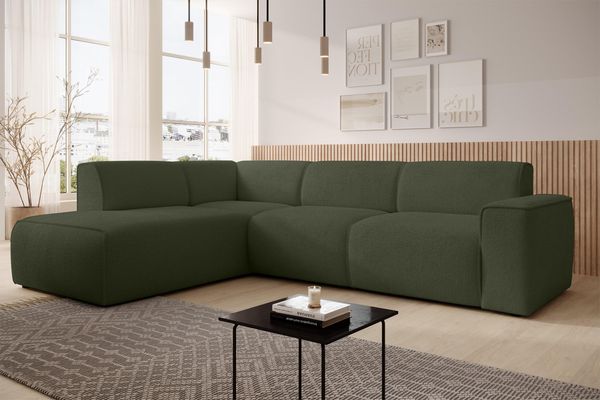 AX LIVING Couch Sofa L Form Didim L Grün – 292 cm, stilvoll & bequem L