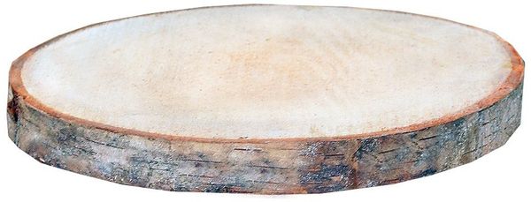 Birkenholzscheiben rund 100% Natur 35-38 cm Ø Deko Holz Holzdeko Baumscheibe