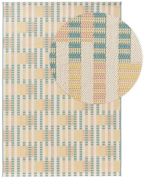 benuta Outdoorteppich Candy, rechteckig, Höhe: 5 mm, In- & Outdoorteppich, Robust für Garten, Terrasse, Balkon, Küche