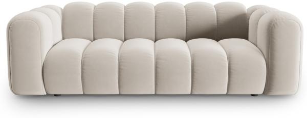 Micadoni Sofa Lupine 3-Sitzer Samtstoff Salvador Beige