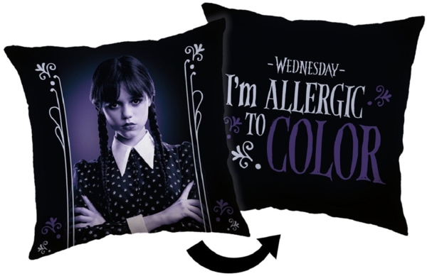 Wednesday Kopfkissen (1 Stück) Premium Dekokissen mit beidseitigem Digitaldruck