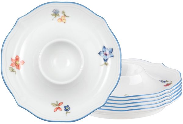 Seltmann Weiden Sonate Nostalgie Eierbecher mit Ablage 6er Set