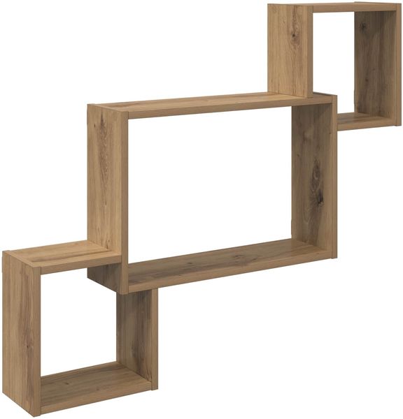 vidaXL Wandregal Wandhalterung Artisan-Eiche 91,5 x 15 x 76 cm 8012123