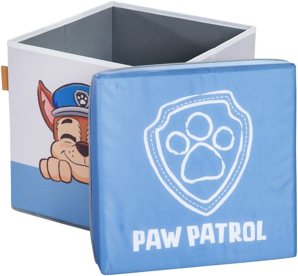 roba Sitz- & Aufbewahrungsbox 'Paw Patrol' - HxBxT: 30 x 30 x 30 cm - 4-seitig bedruckt - Weiß / Blau Bild 3