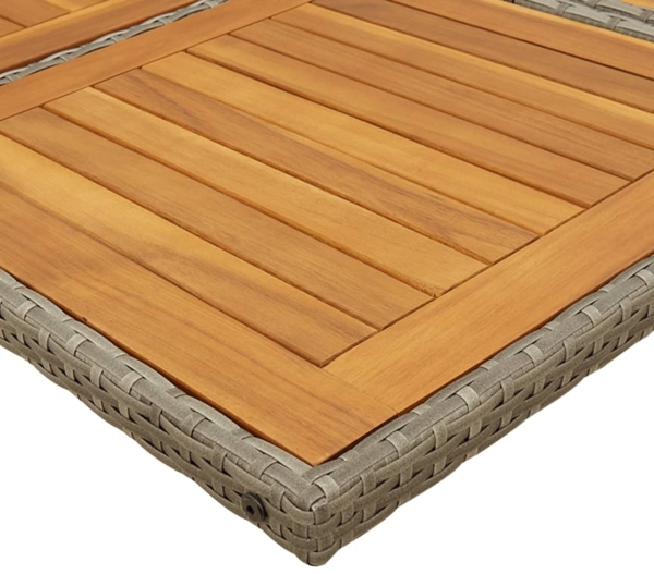 vidaXL 17-tlg. Garten-Essgruppe mit Kissen Grau Poly Rattan 3210710 Bild 3