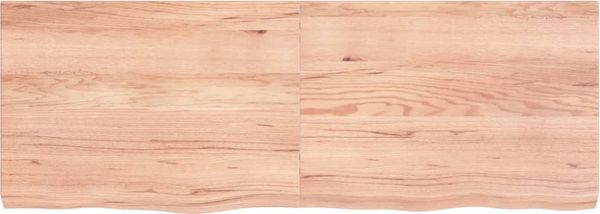 vidaXL Wandregal Hellbraun 140x50x(2-6) cm Massivholz Eiche Behandelt 363705 Bild 3