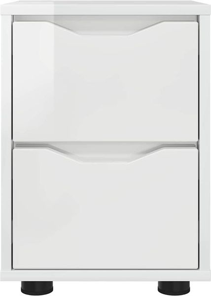 vidaXL Nachttische 2 pcs Hochglanz Weiß 30,5 x 30 x 43 cm 888806 Bild 6