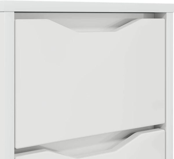 vidaXL Nachttische 2 pcs Hochglanz Weiß 30,5 x 30 x 43 cm 888806 Bild 10