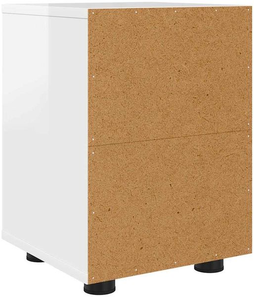 vidaXL Nachttische 2 pcs Hochglanz Weiß 30,5 x 30 x 43 cm 888806 Bild 8