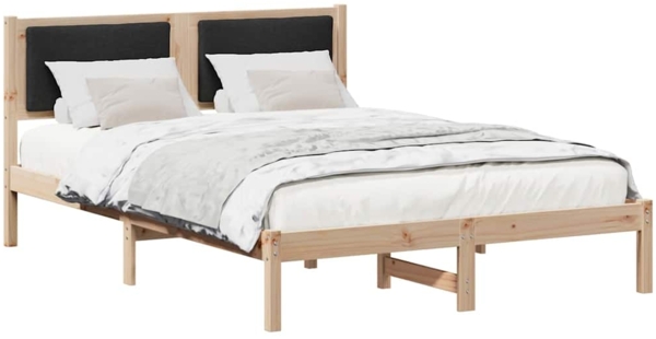 vidaXL Bettrahmen Schwarz 150 x 200 cm Massives Kiefernholz 878111 Bild 2