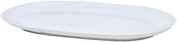 Broste Copenhagen Shape Soft Grey Platte 40x25 cm