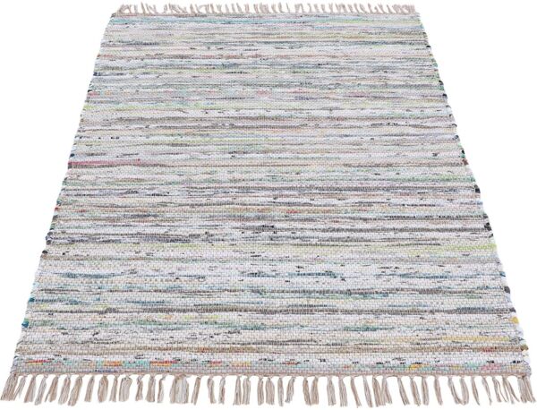 carpetfine Teppich Kelim Chindi, Wendeteppich, rechteckig, Höhe: 6 mm, handgewebt, Fleckerlteppich mit Fransen, auch vielen in Läufergrößen