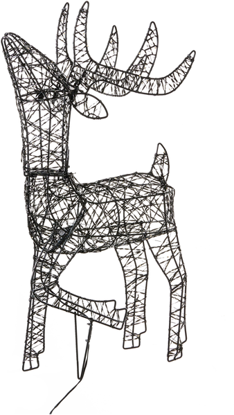 Gartendekoration LED RAVSJON Rentier 58 cm Schwarz Bild 5