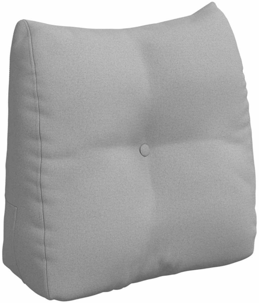 vidaXL Rücken Kissen Wolkengrau 45 x 24 x 50 cm Stoff 42014367