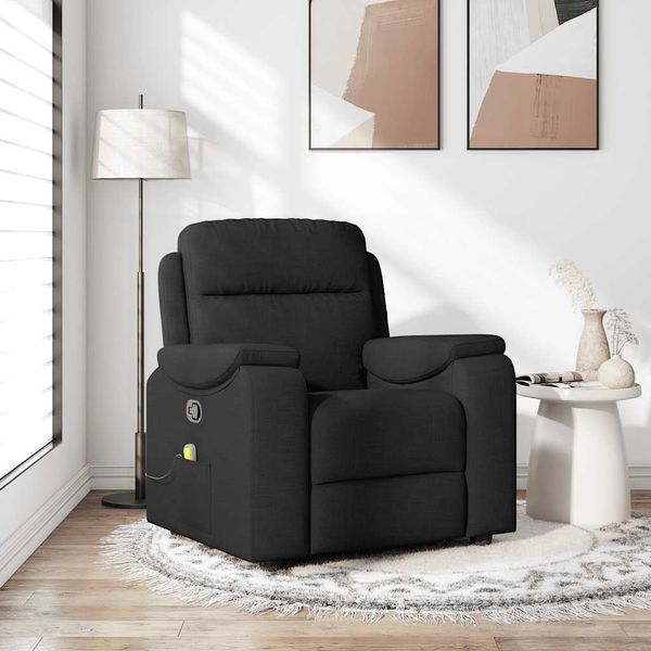 vidaXL Massagesessel Schwarz Stoff 4015692