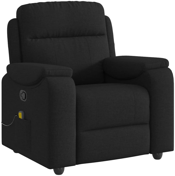vidaXL Massagesessel Schwarz Stoff 4015692