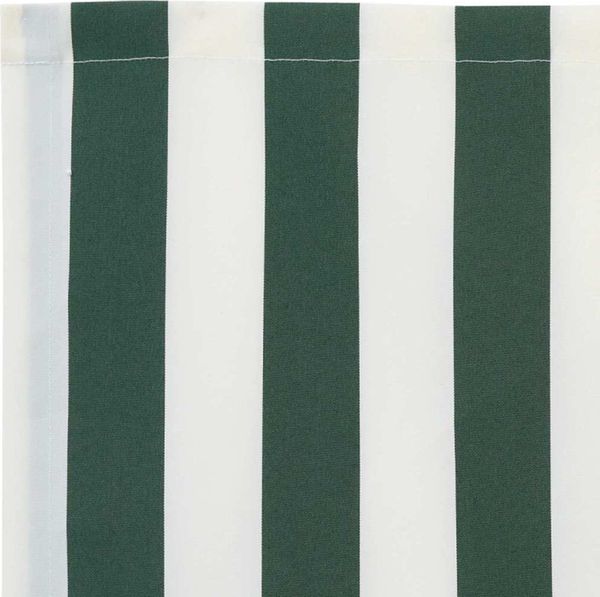 vidaXL Markisenersatzstoff Grün und Weiß 4 x 3 m Polyester 42000658 Bild 7