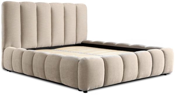 Polsterbett Doppelbett HEDA 160x200cm in Stoff Boston Toffee Bild 2