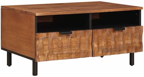 vidaXL Couchtisch Braun 80 x 54 x 40 cm Massivholz Mango 4017913