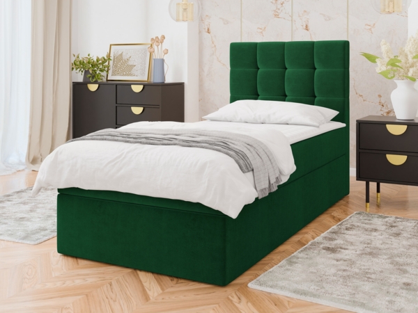 Boxspringbett Gazel Single (Farbe: Manila 35, Größe: 90 x 200)