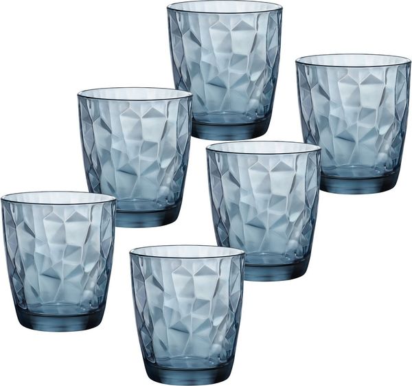 Wassergläser 30,5cl Diamond Transparent - 6 Stück