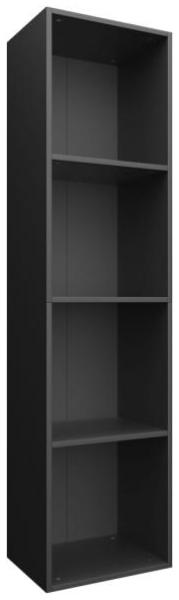 vidaXL Bücherregal/TV-Schrank Schwarz 36x30x143 cm Holzwerkstoff 800145