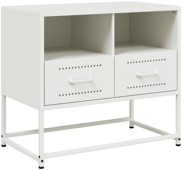 vidaXL TV-Schrank Weiß 68x39x60,5 cm Stahl 846553