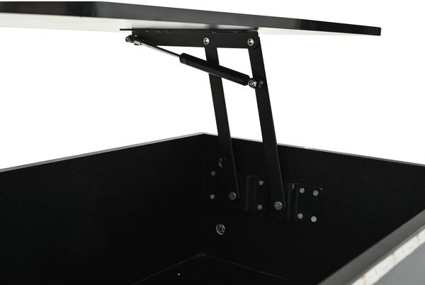 Couchtisch 100 x 50 x 40 cm, anhebbar bis 55 cm, Hochglanz, 4 Schubladen, LED, MDF Bild 8