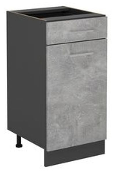 Küchenunterschrank R-Line Beton 40 cm ohne Arbeitsplatte Vicco Bild 6