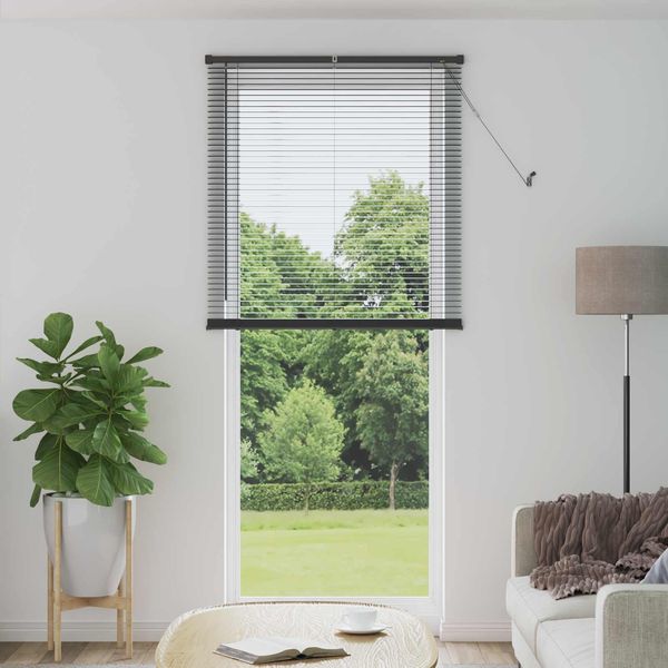 vidaXL Venetianer Jalousie Silber Grau 213 x 100 cm PVC 42003699
