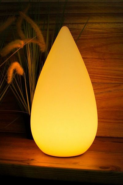 Arnusa LED Tischleuchte Saunalampe Kegellampe PL109 RGB Farbwechsel Nachttischlampe, Farbwechsel, LED fest integriert, 16 Leuchtfarben per Fernbedienung wählbar, Rot, Blau, Gelb, Grün, Lila, Orange, Tageslichtweiß, Warmweiß, Moderne Lampe Akku Leuchte