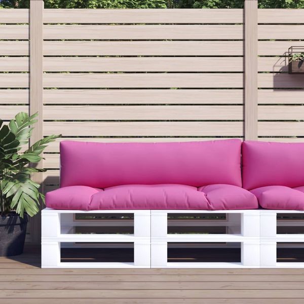 vidaXL Palettenkissen 2 Stk. Rosa Oxford-Gewebe 360942