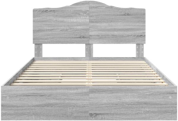 vidaXL Aufbewahrungsbett Graues Sonoma 140 x 200 cm Holzwerkstoff 3413504 Bild 8